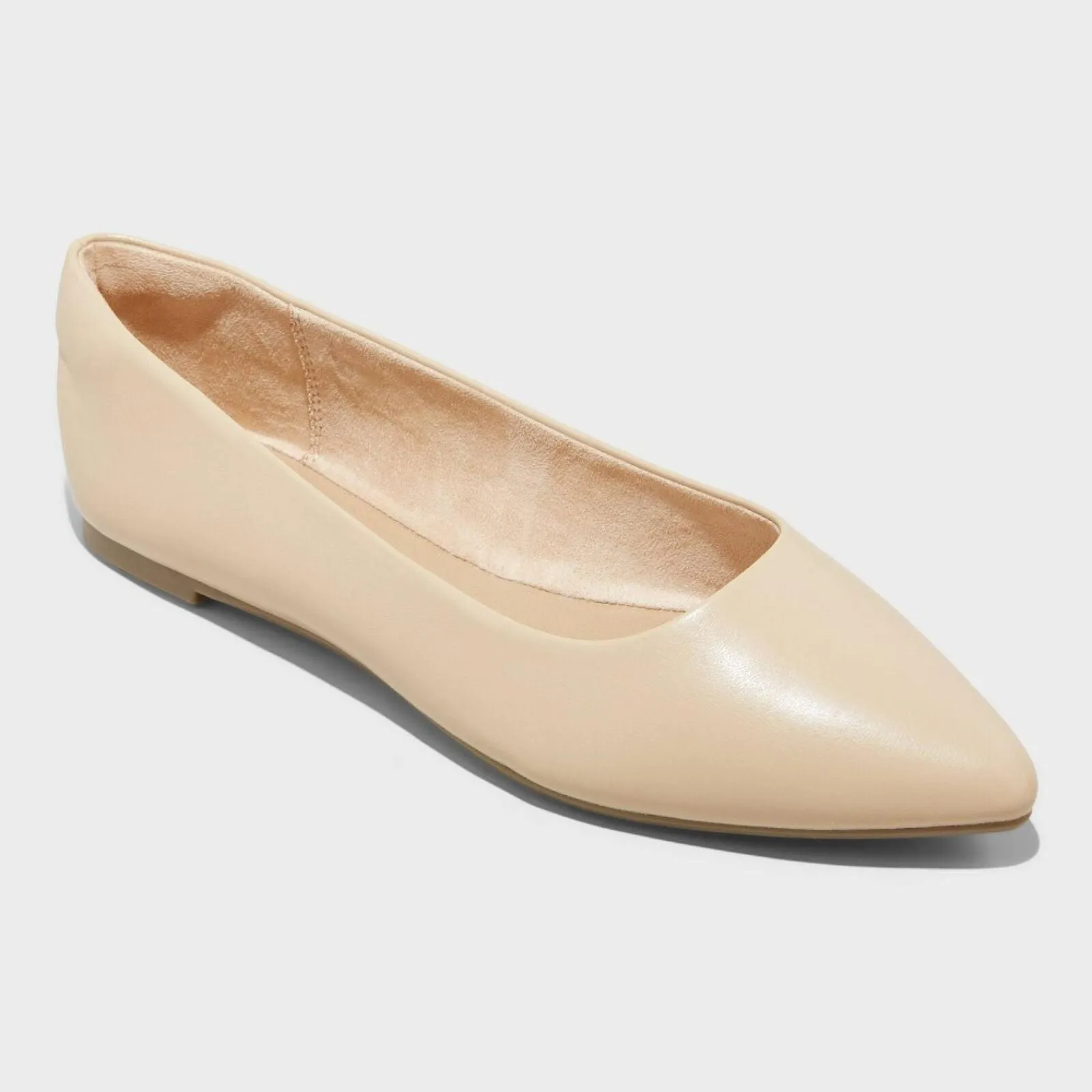 A New Day Women's Corinna Ballet Flats with Memory Foam Insole Tan Brown 8.5M