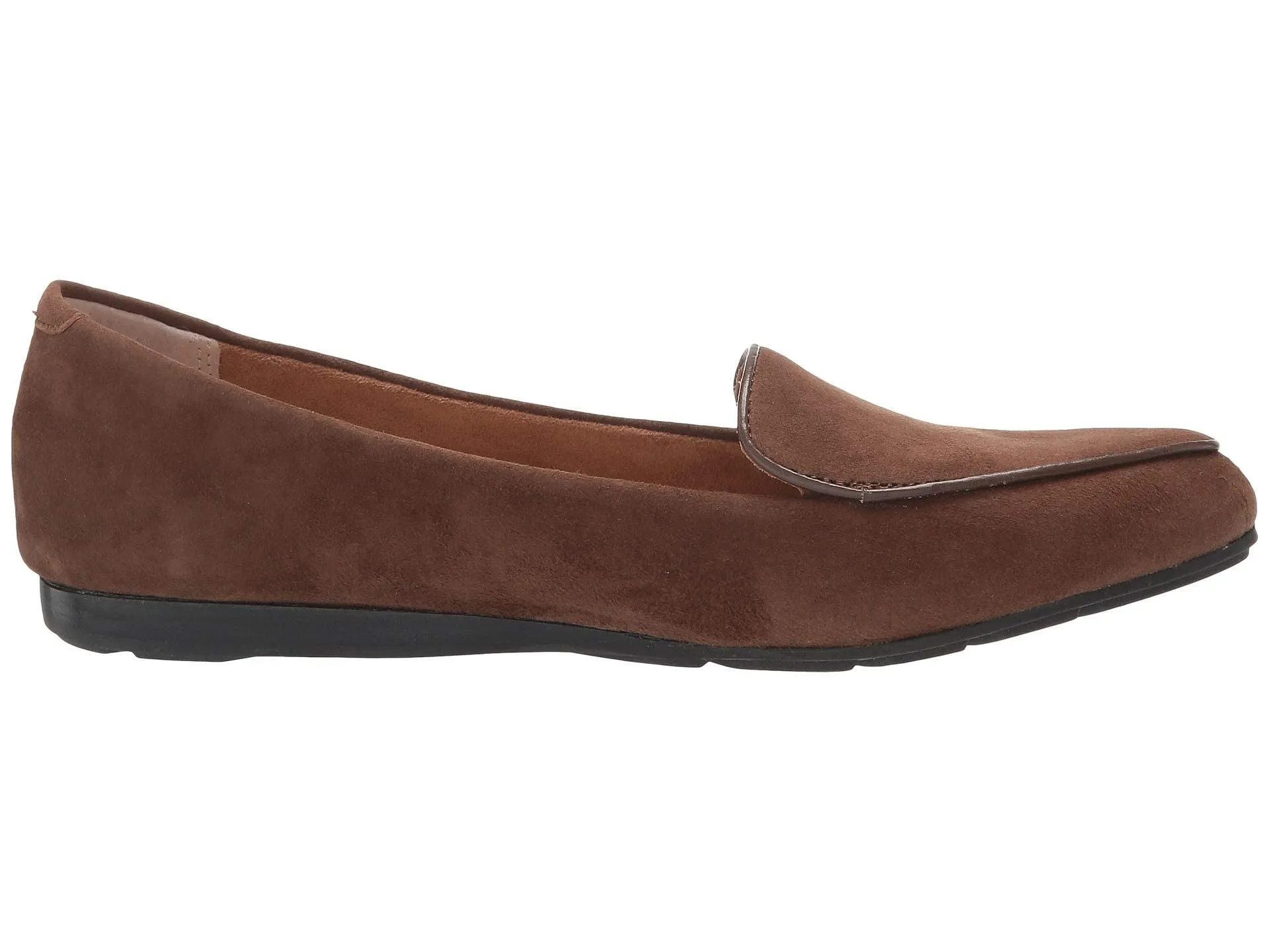 Anissa Sliver Vintage Brown Suede Me Too Wedge Loafers