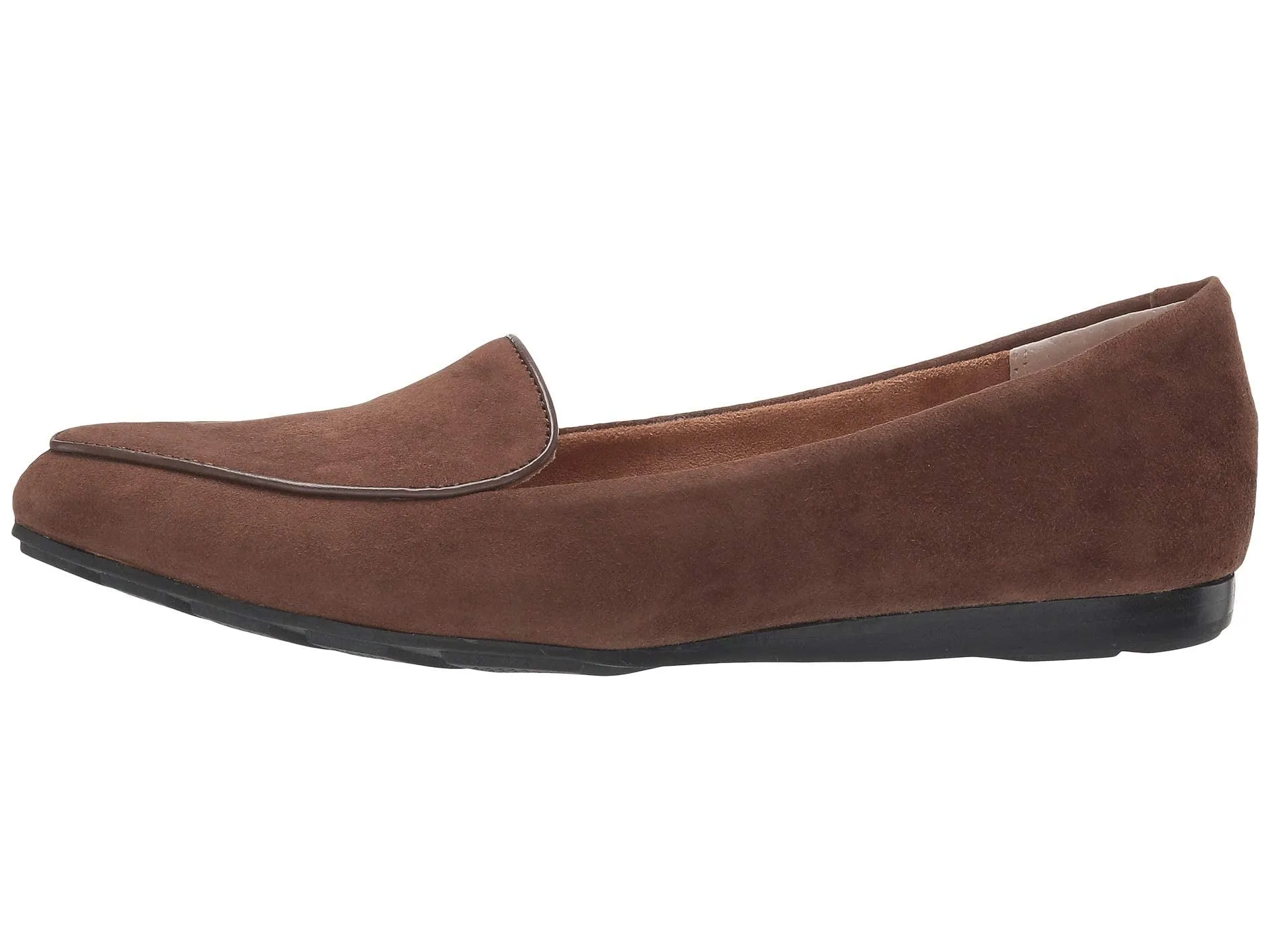 Anissa Sliver Vintage Brown Suede Me Too Wedge Loafers