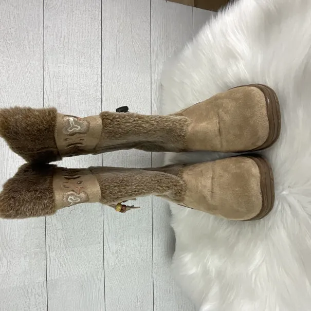 Boots Ankle Flats By Route 66 In Brown, Size: 10