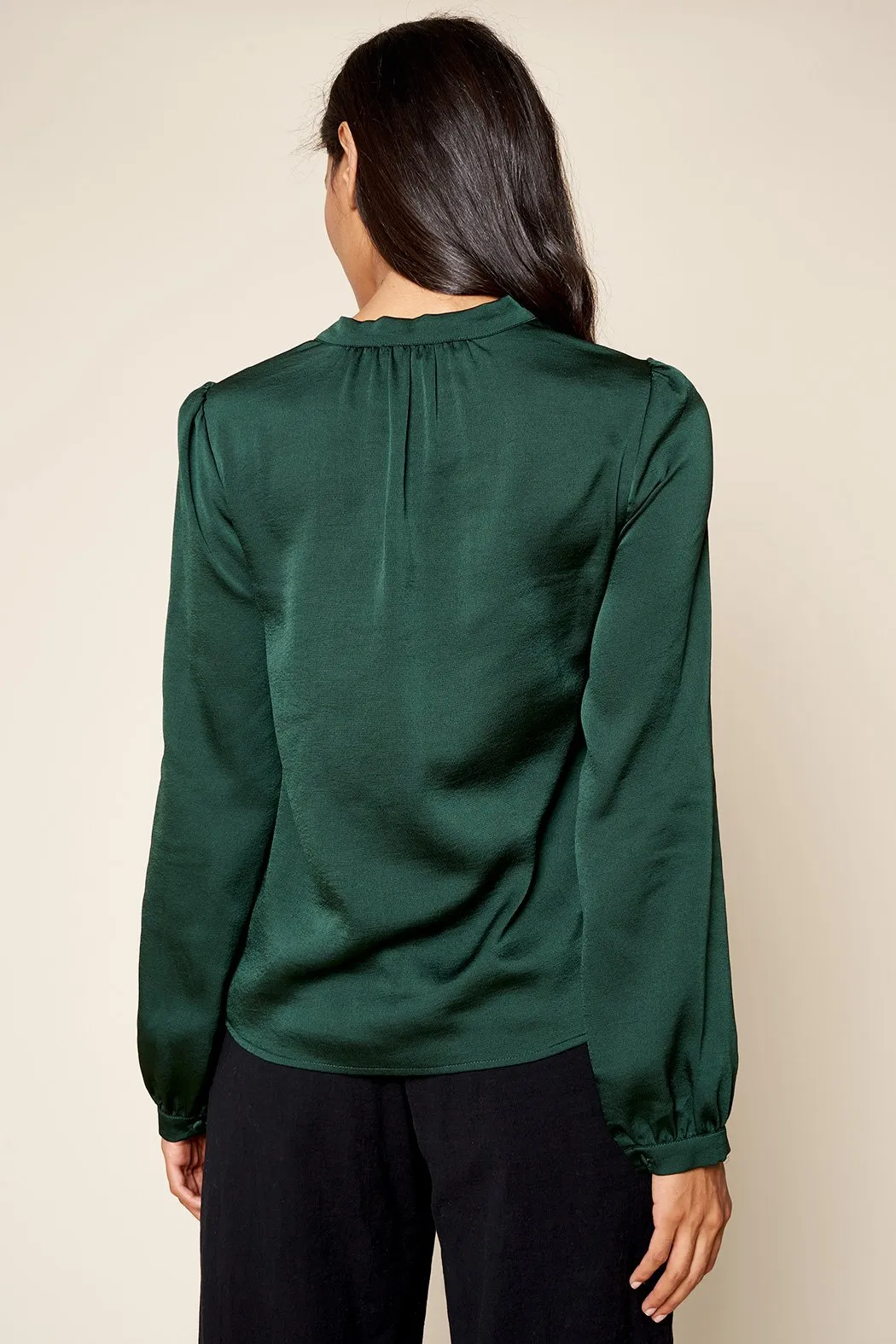 Clocking In Satin Top