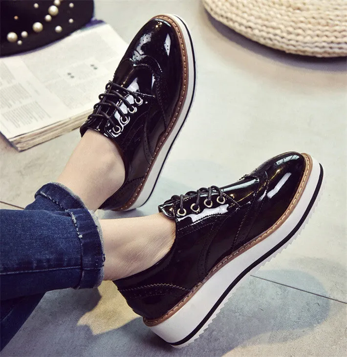 England Style Women's Vintage Oxfords