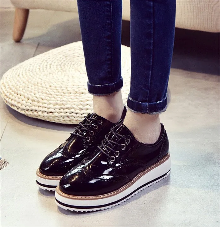 England Style Women's Vintage Oxfords
