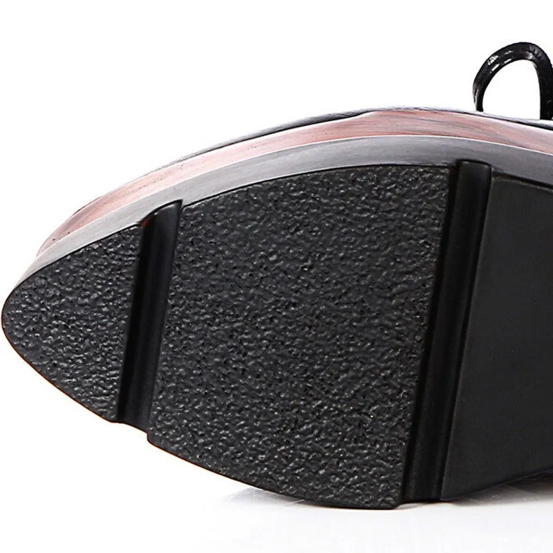 Fashion British Style Women's Platform Flats