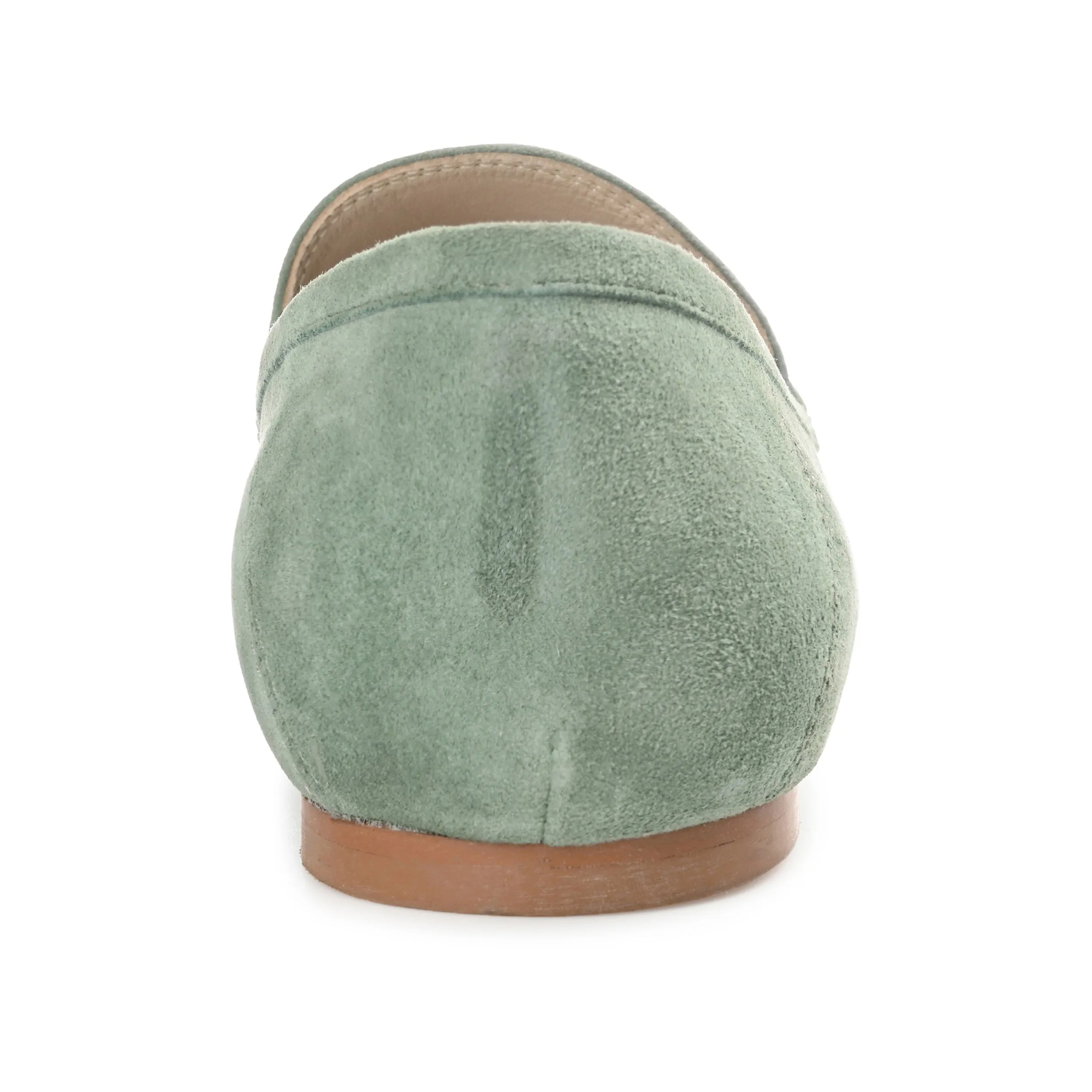 GIIA HORSE BIT LOAFER FLATS IN SUEDE