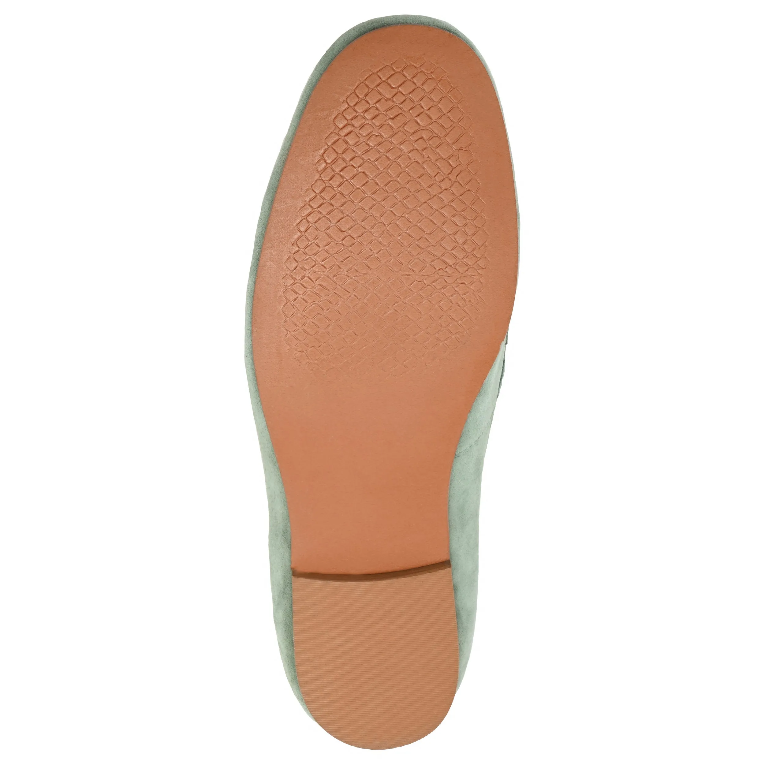 GIIA HORSE BIT LOAFER FLATS IN SUEDE