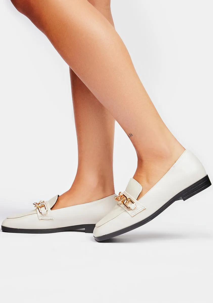 Ivory First In Line Loafers