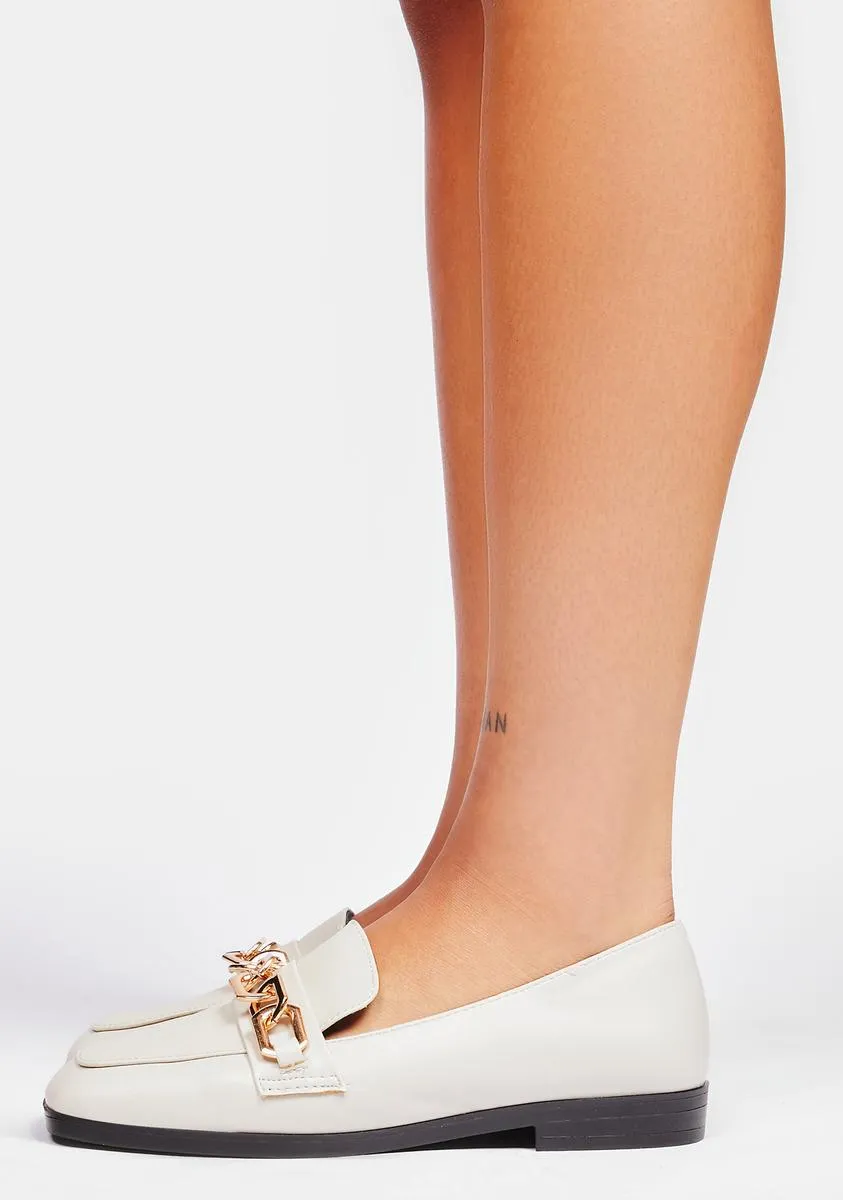 Ivory First In Line Loafers
