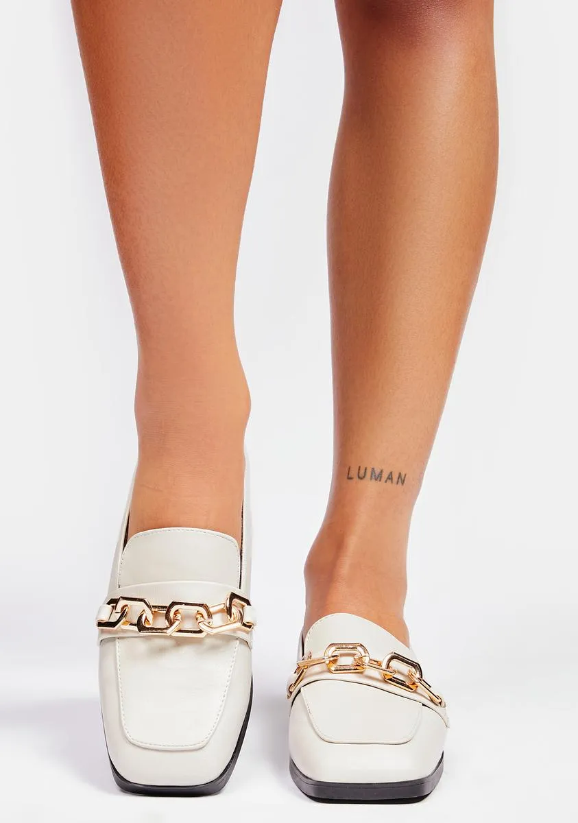 Ivory First In Line Loafers