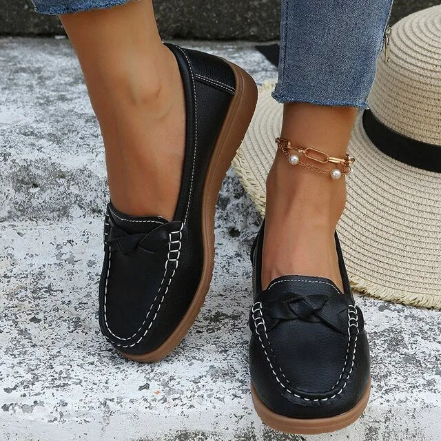 Ladies Fashion Low Top Flats Loafers