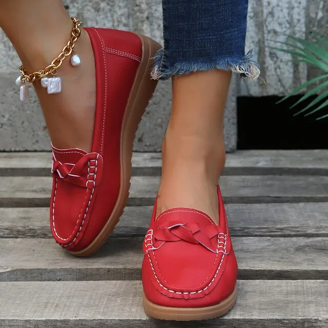 Ladies Fashion Low Top Flats Loafers