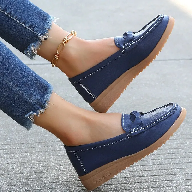 Ladies Fashion Low Top Flats Loafers