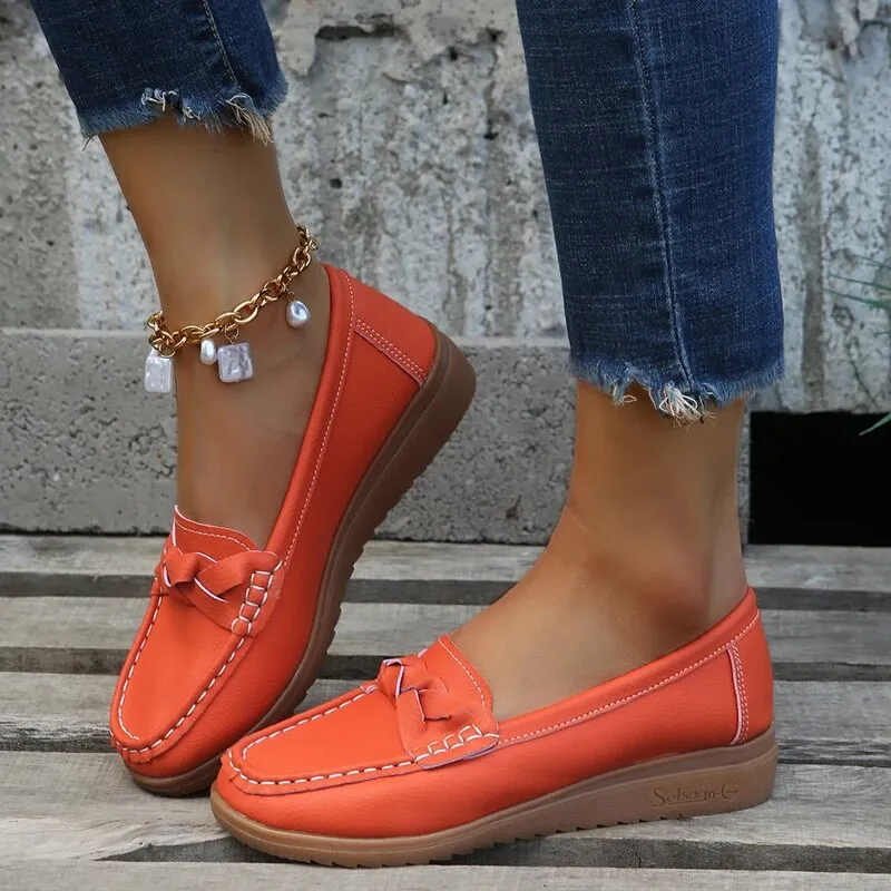 Ladies Fashion Low Top Flats Loafers