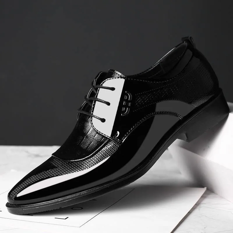 Men's Pointed Toe Lace Up Business Shoes