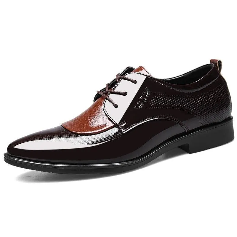 Men's Pointed Toe Lace Up Business Shoes