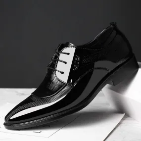 Men's Pointed Toe Lace Up Business Shoes