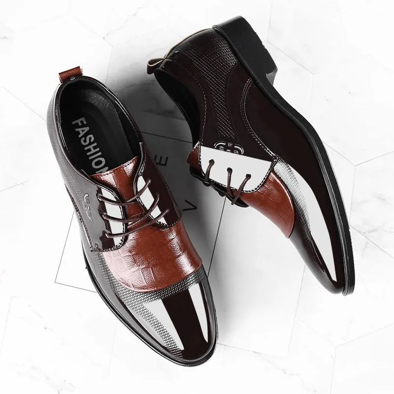 Men's Pointed Toe Lace Up Business Shoes