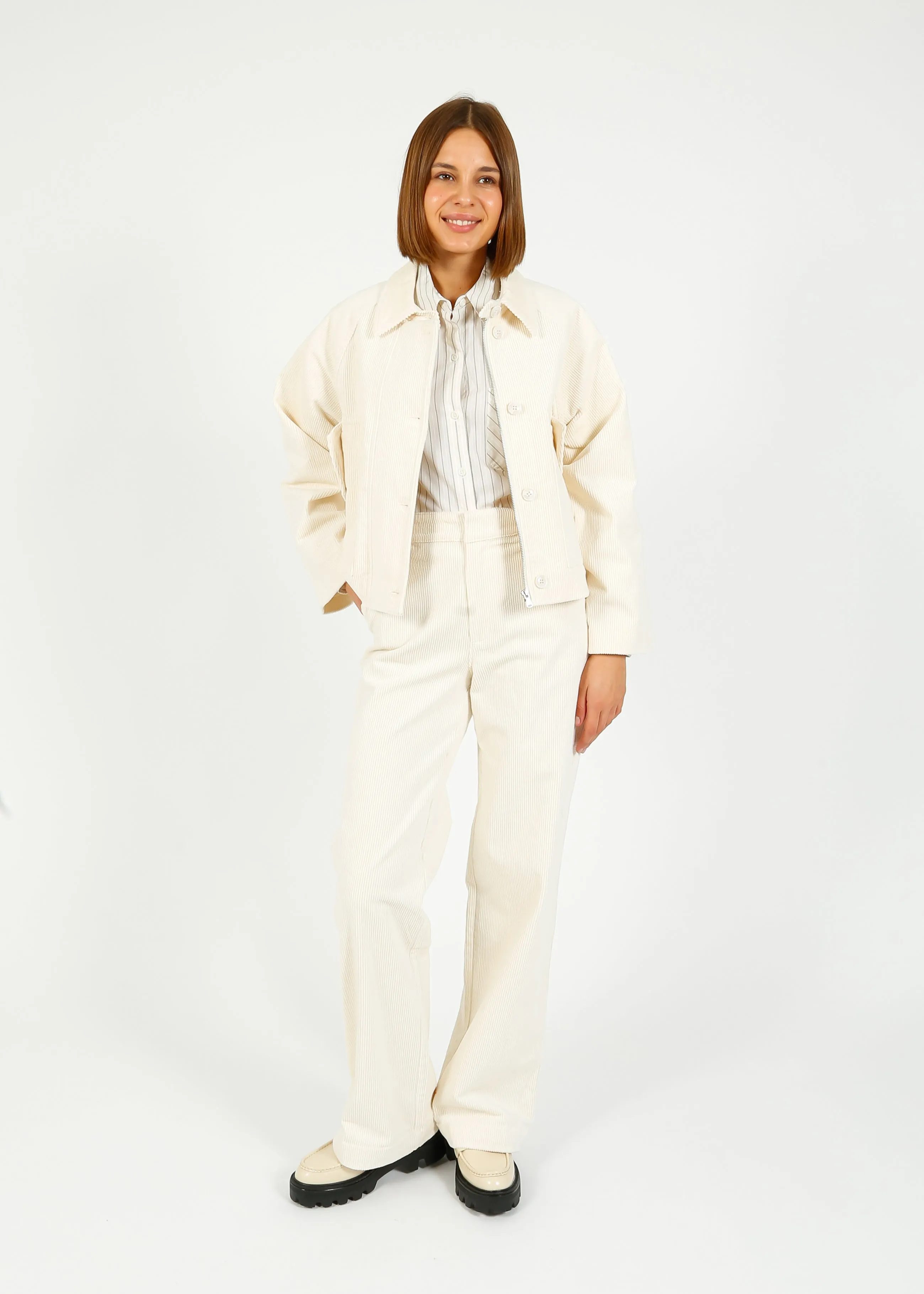 PAIGE Danielle Trouser in Ivory