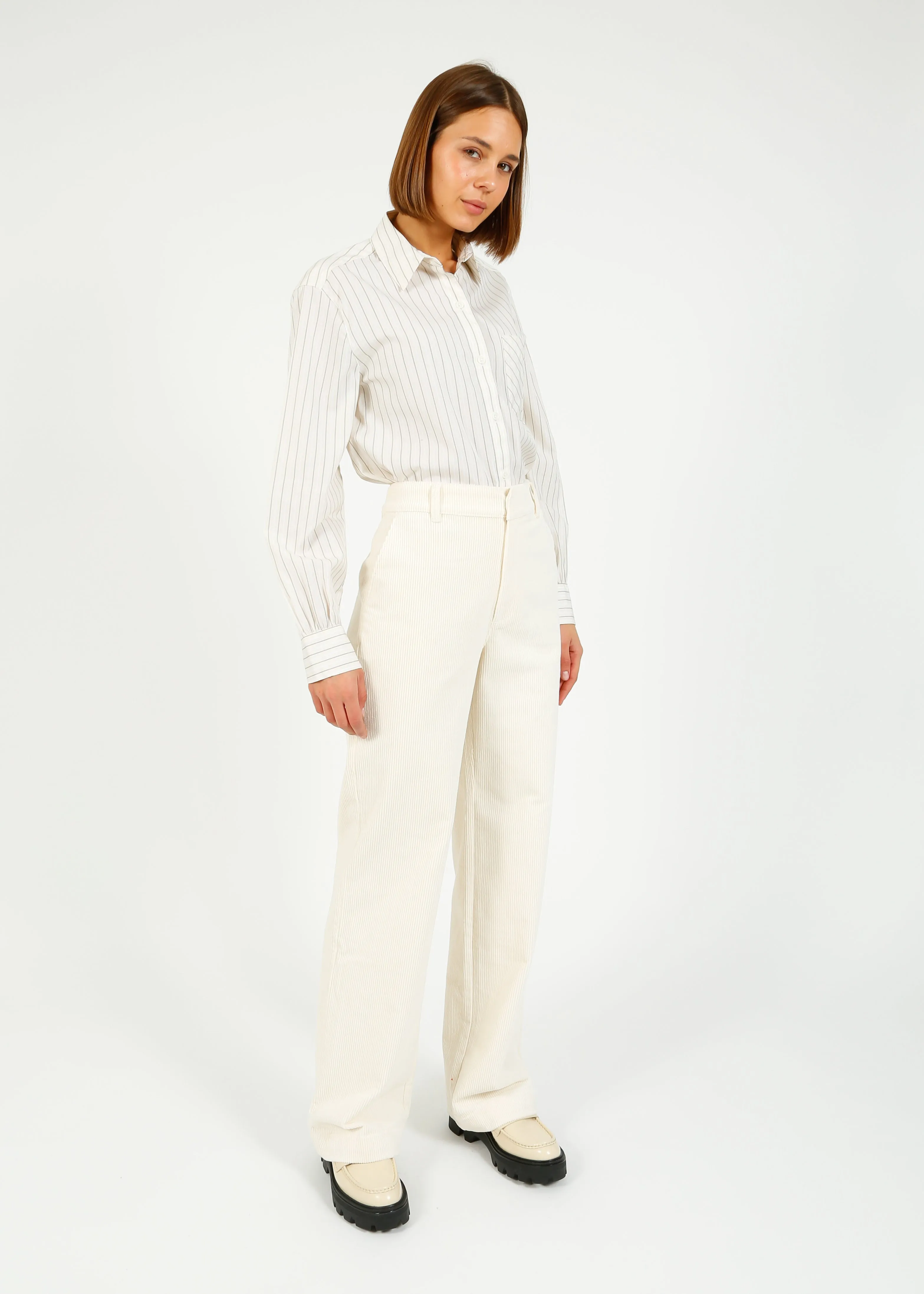 PAIGE Danielle Trouser in Ivory