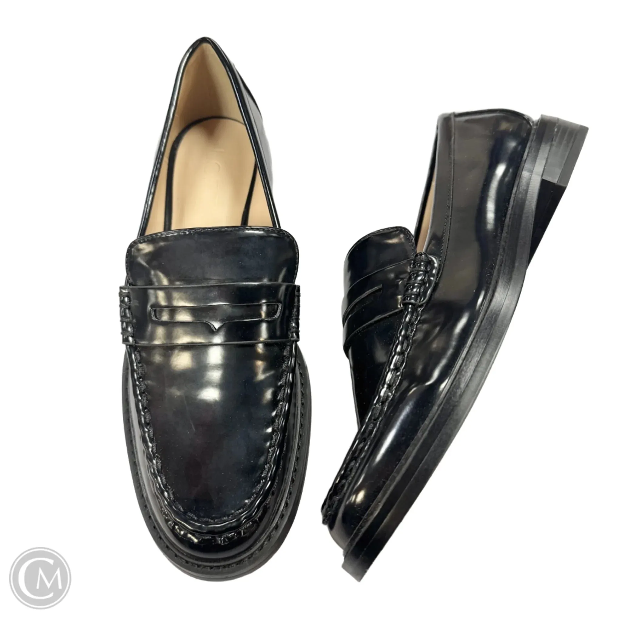 Shoes Flats By Loft In Black, Size: 8