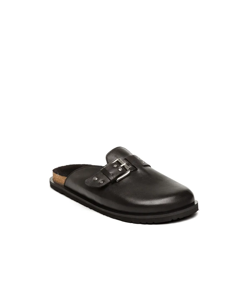 STEVE MADDEN EVERGREEN LEATHER MULES