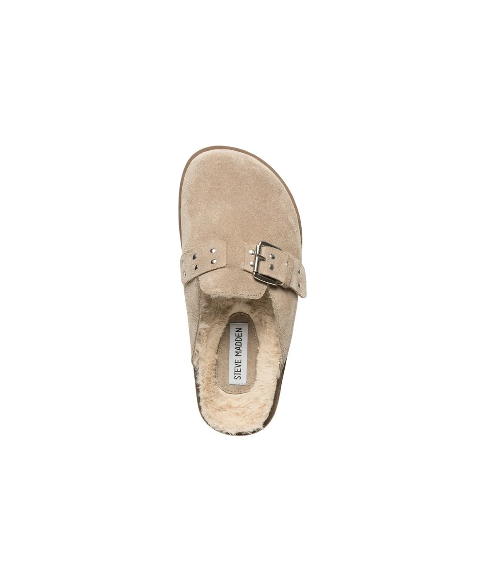 STEVE MADDEN EVERGREEN LEATHER MULES