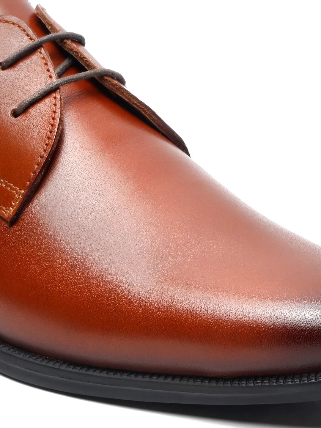 Teakwood Leather Men Solid Brown Derbys