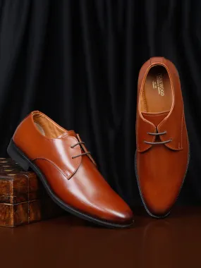 Teakwood Leather Men Solid Brown Derbys