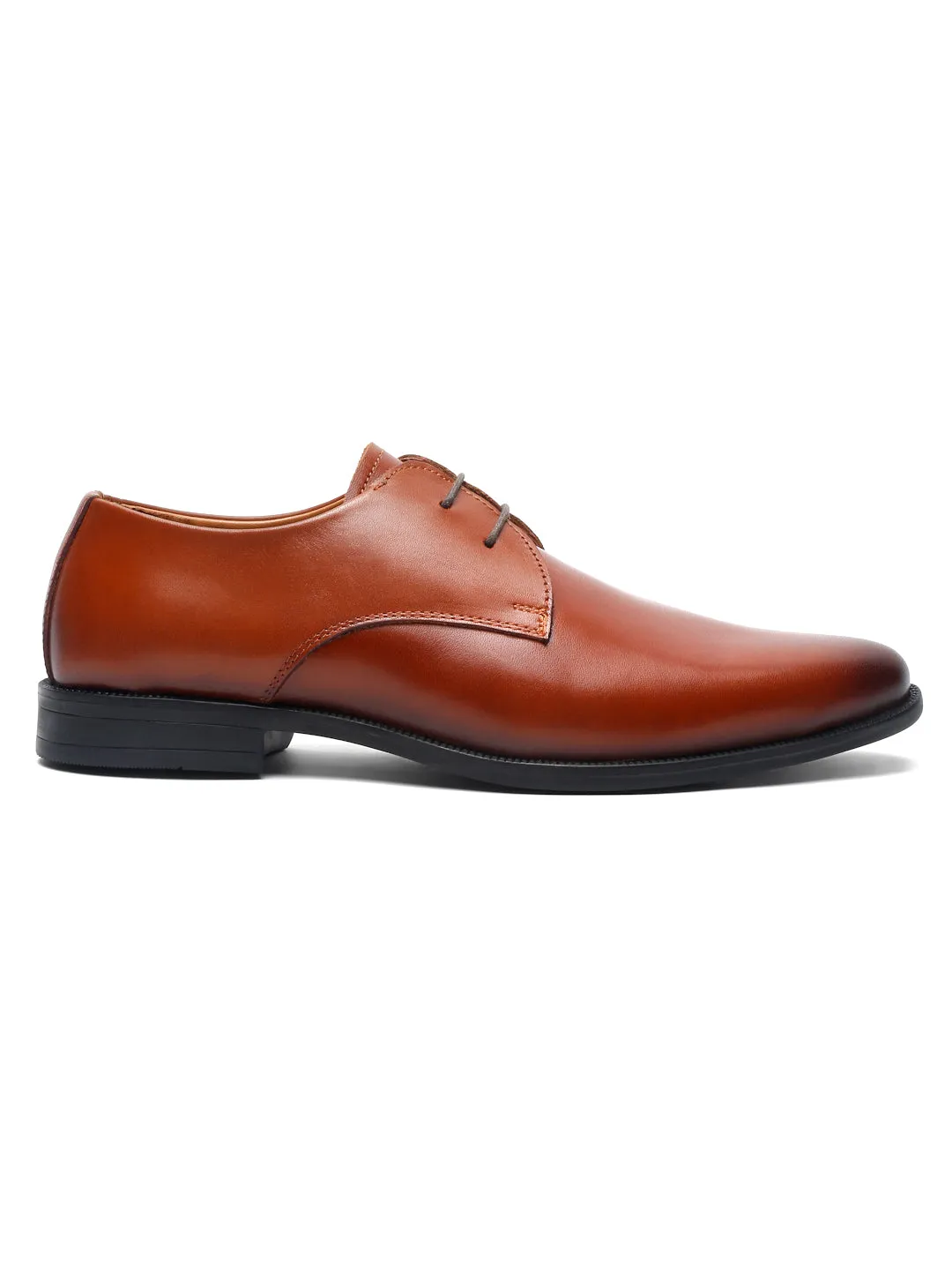 Teakwood Leather Men Solid Brown Derbys