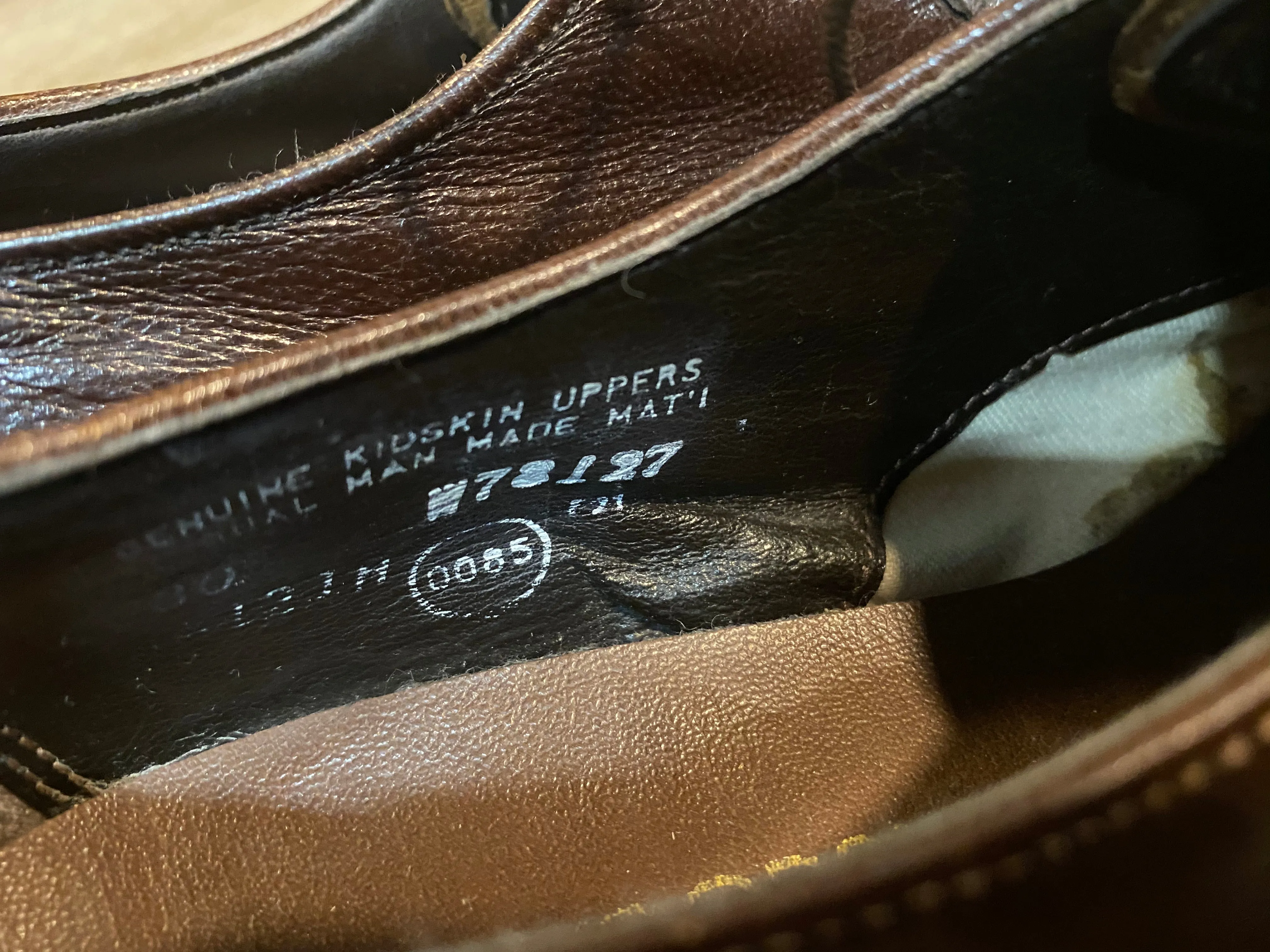 Wingtip Oakwoods Oxford Shoes 8.5M 41/42 (USA)
