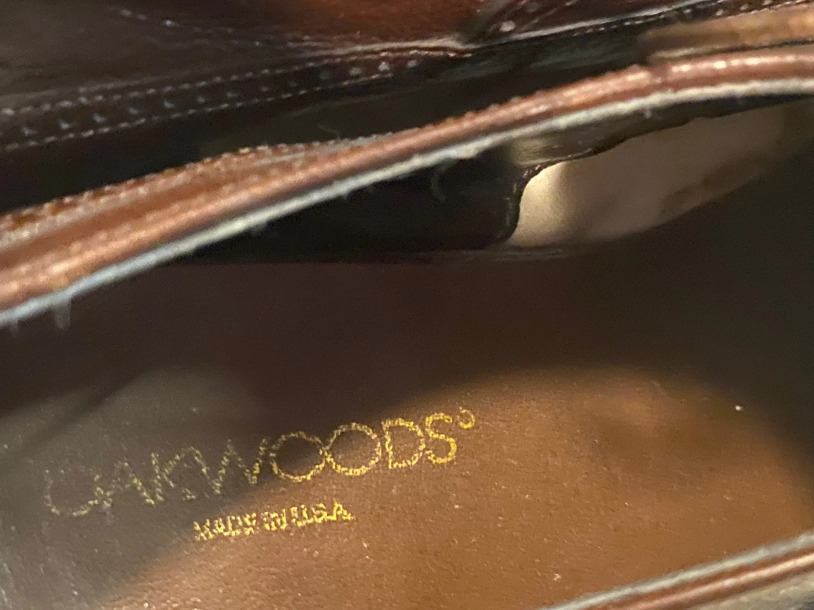 Wingtip Oakwoods Oxford Shoes 8.5M 41/42 (USA)