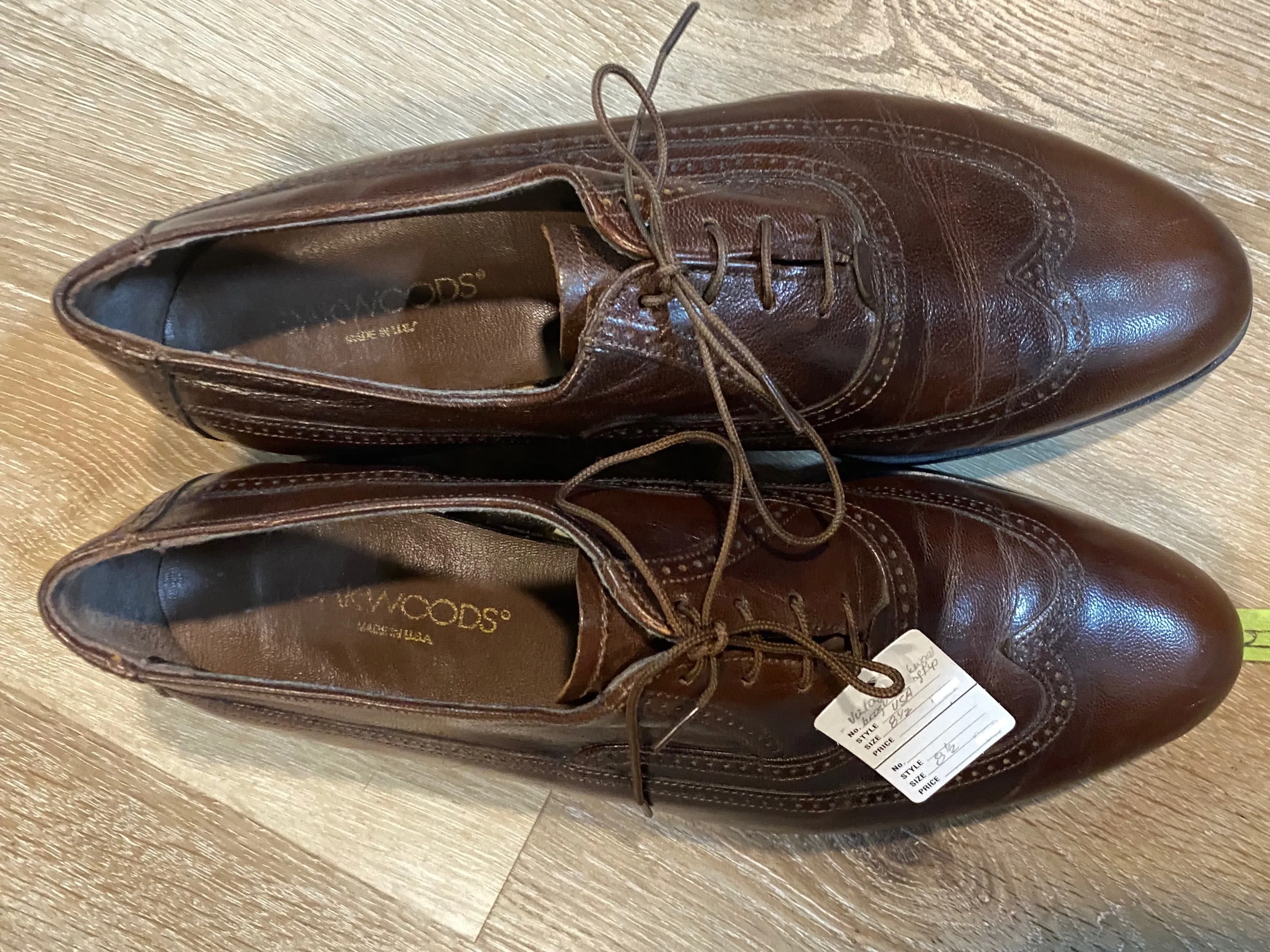 Wingtip Oakwoods Oxford Shoes 8.5M 41/42 (USA)