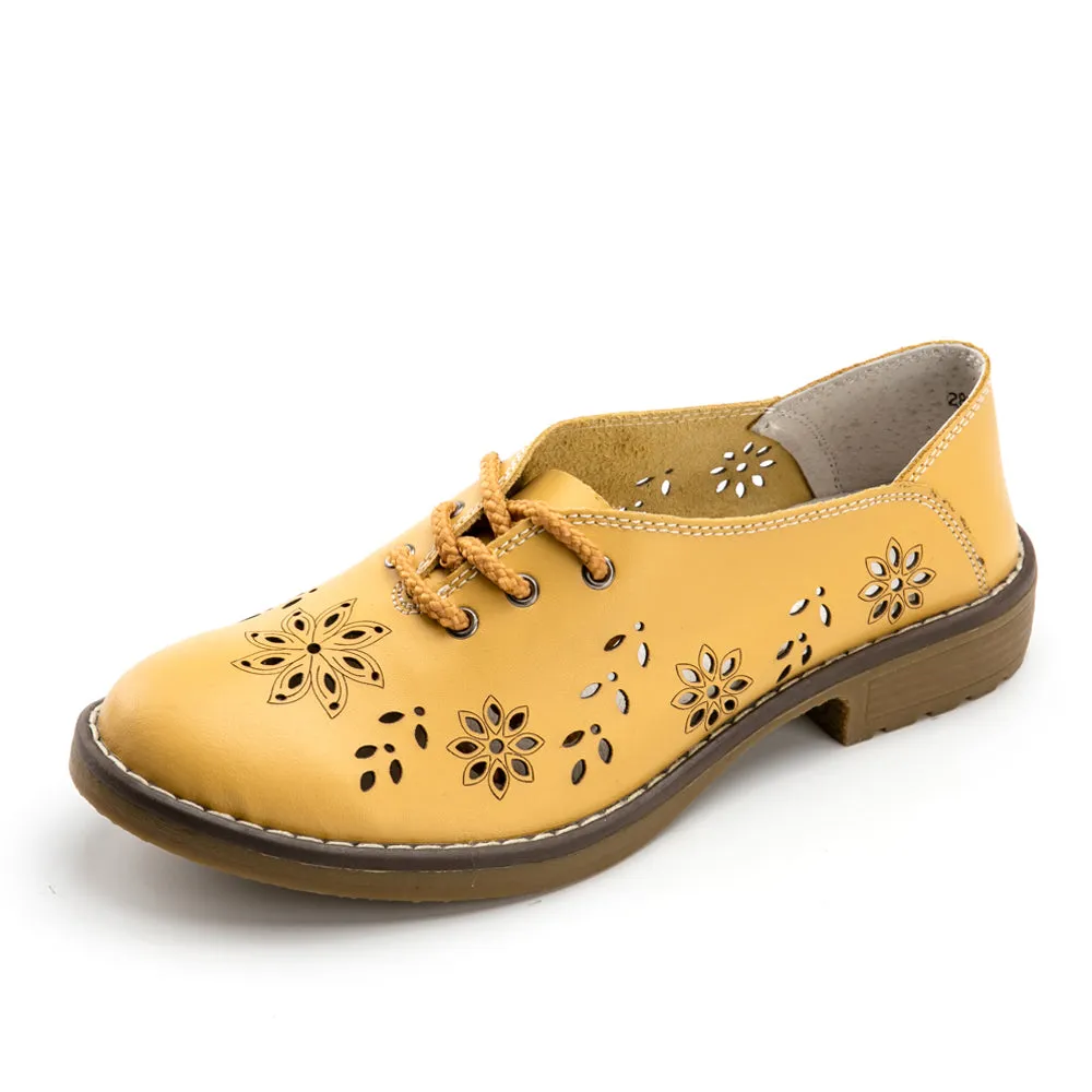 Women's Autumn Genuine Leather Oxfords