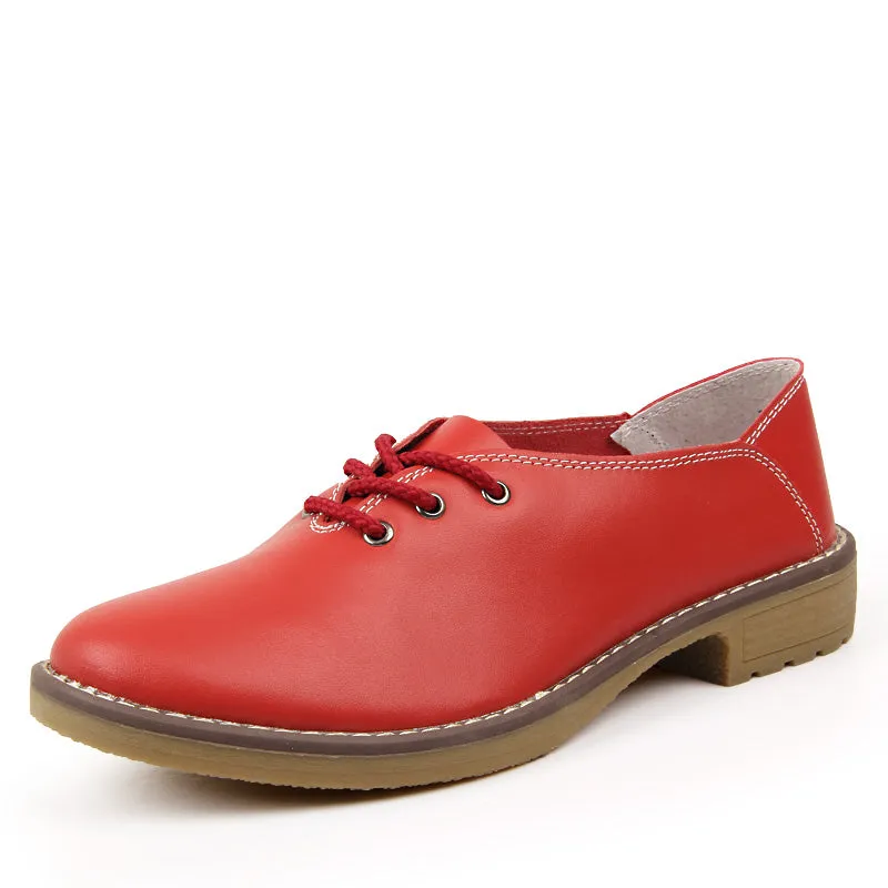 Women's Autumn Genuine Leather Oxfords