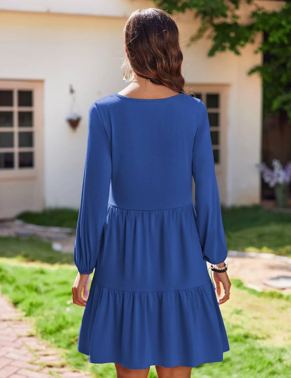 Zeagoo Women's Long-Sleeve V-Neck Winter Dress (DE Only)