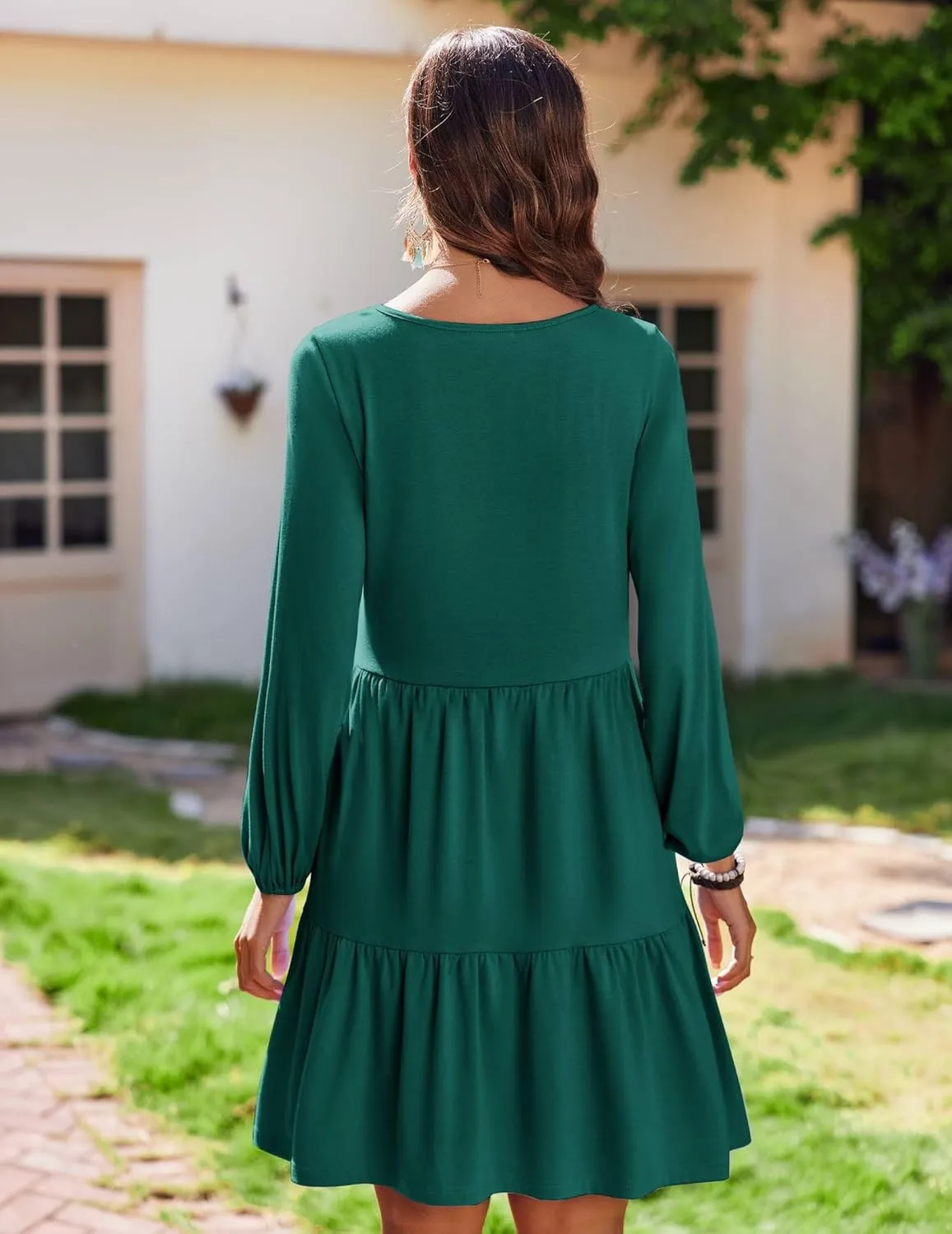 Zeagoo Women's Long-Sleeve V-Neck Winter Dress (DE Only)