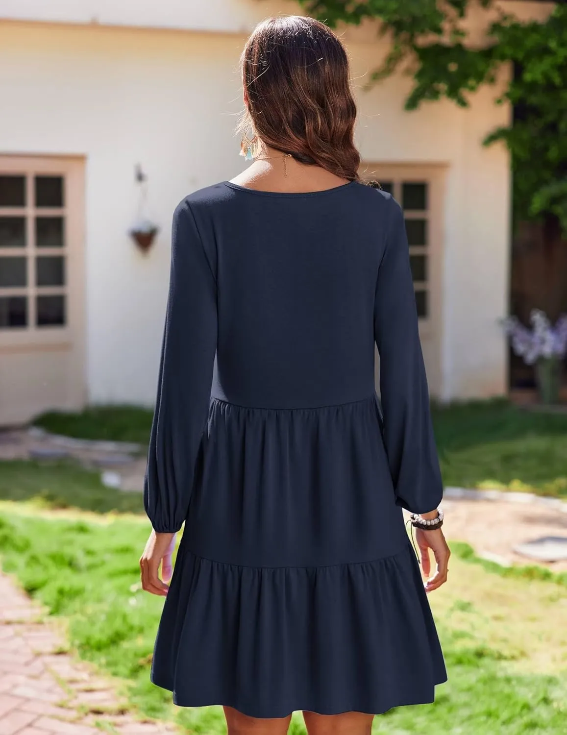 Zeagoo Women's Long-Sleeve V-Neck Winter Dress (DE Only)