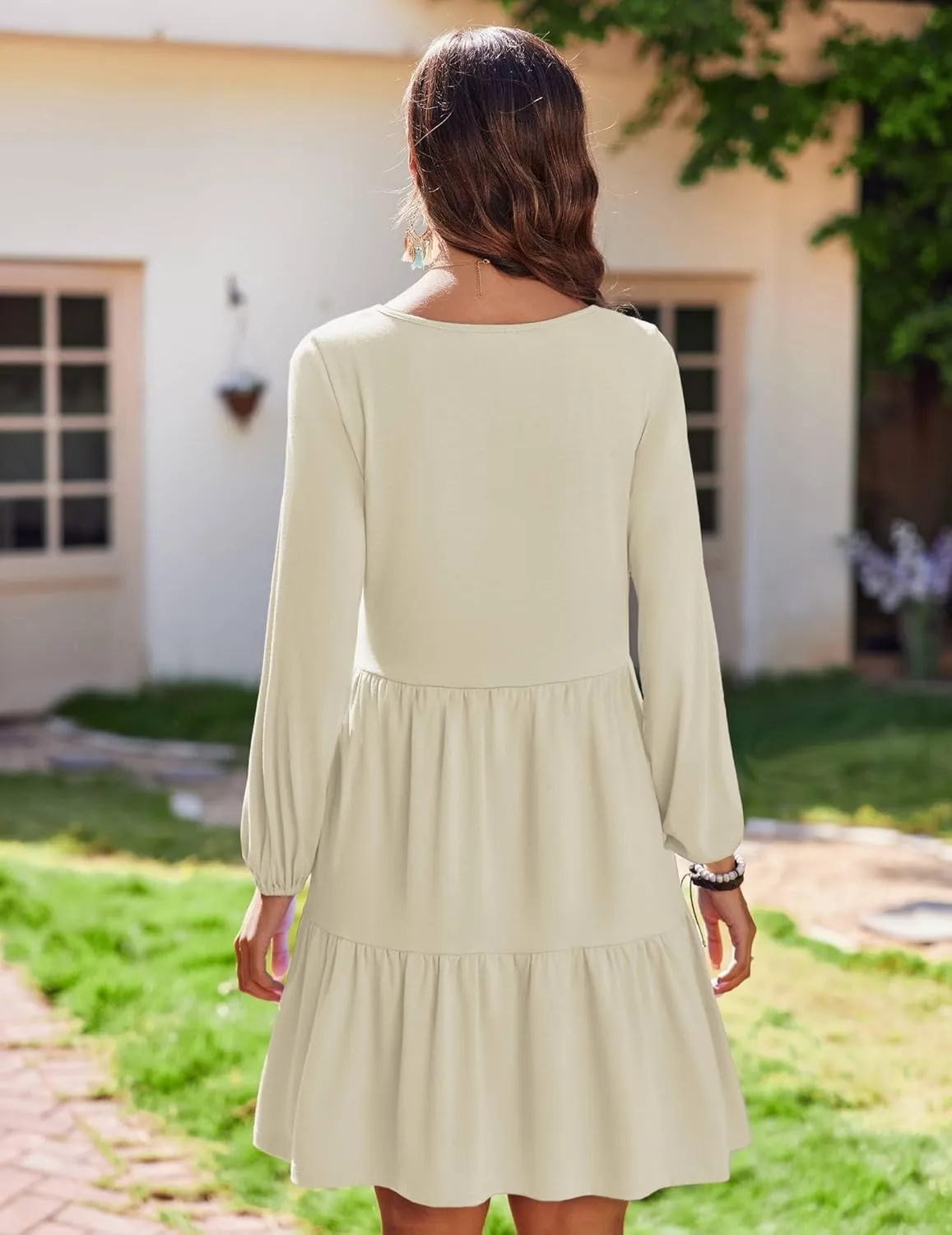 Zeagoo Women's Long-Sleeve V-Neck Winter Dress (DE Only)